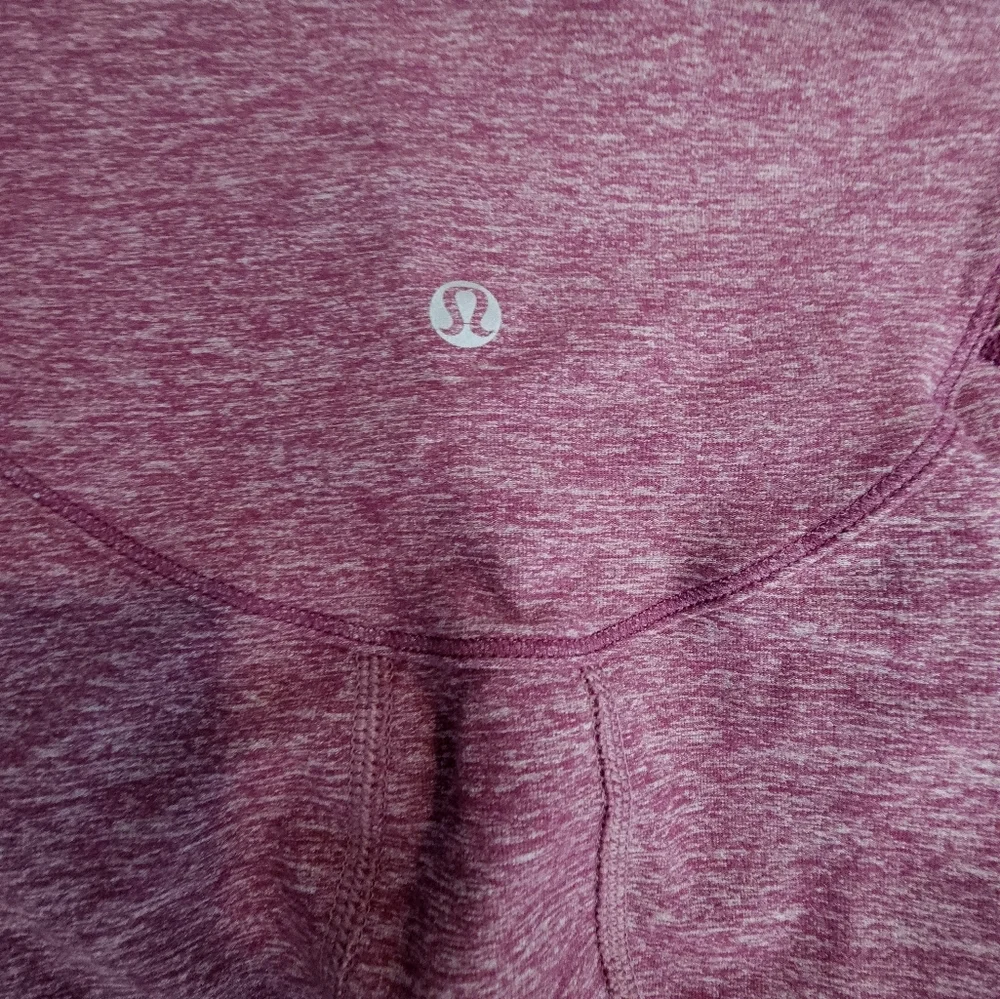 Lululemon Run Your Heart Out Half Zip Pullover Sweatshirt Heathered Plum 8